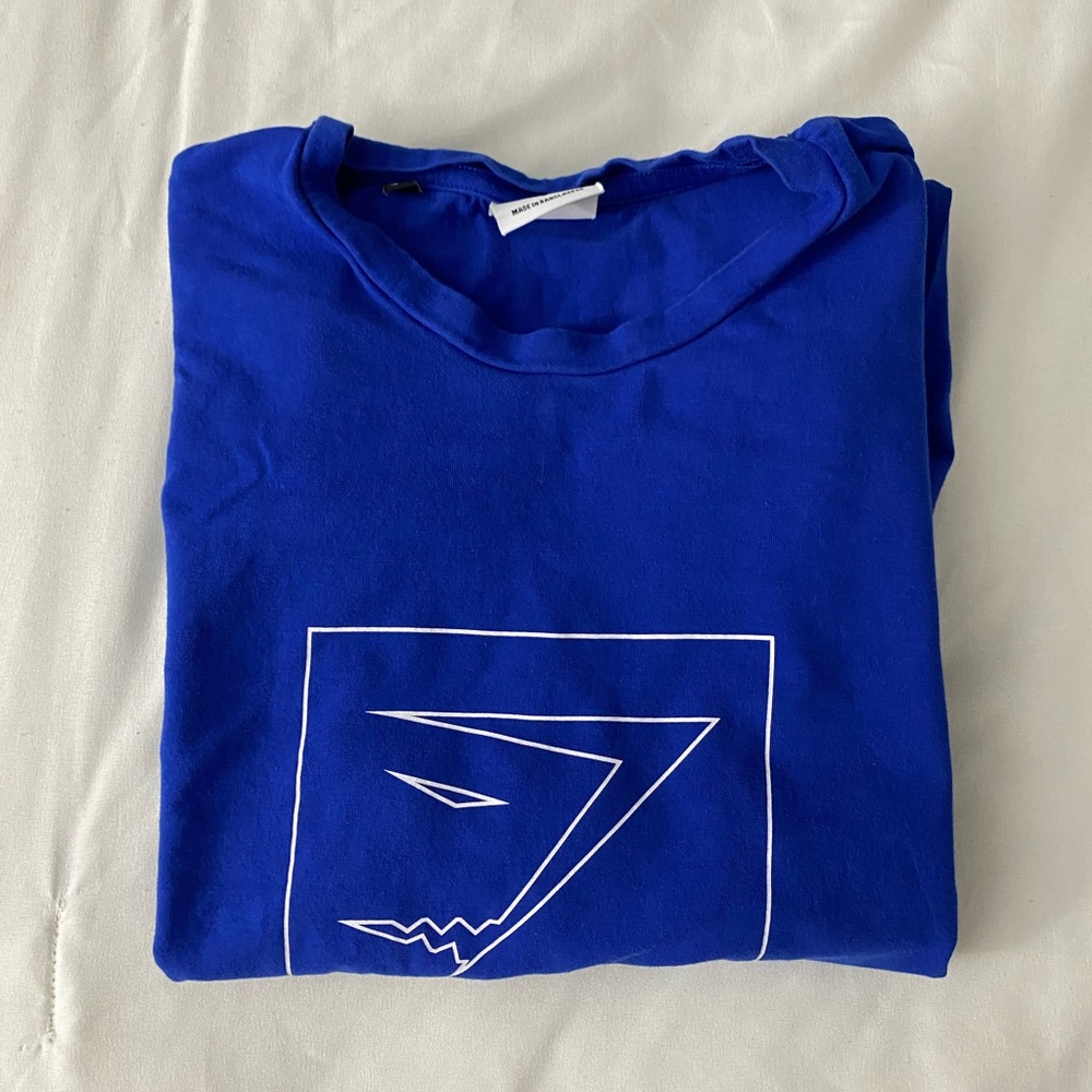 Gymshark Blue Cotton Shirt